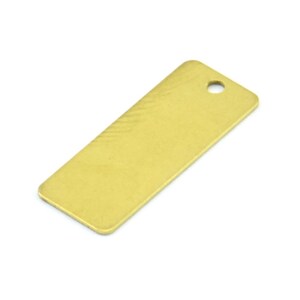 Brass Rectangle Bar, 50 Raw Brass Rectangle Connectors With 1 Hole (20x8mm) Brs 161 A0384