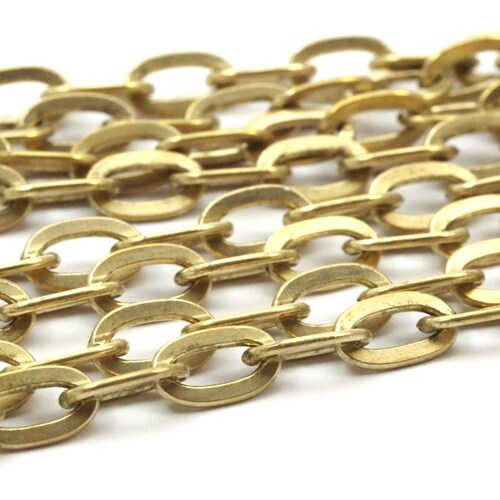 1 M. Raw Brass Chain (7x4.5mm) Or9255