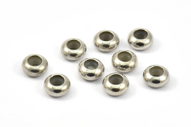 Silver Bead Keeper 24 Silver Tone Brass Bead Keeper Silicone Etsy