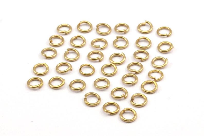 4mm Sprünge Ringe 250 Roh Messing Sprünge Ringe, Befunde 4x0,70mm A0338 Bild 4