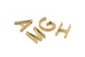 Brass Letter Charm,  Raw Brass, Brass Letter, Letter Beads, İnitial Charms, Alphabet Charms, İnitial Letters, Bracelet Charm