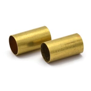 12 Raw Brass Tubes (10x18mm) Bs 1555