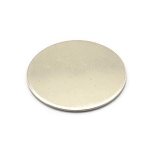 Pieza en blanco redonda de acero, 12 piezas en blanco redondas de acero inoxidable (20 x 0,70 mm) M02874