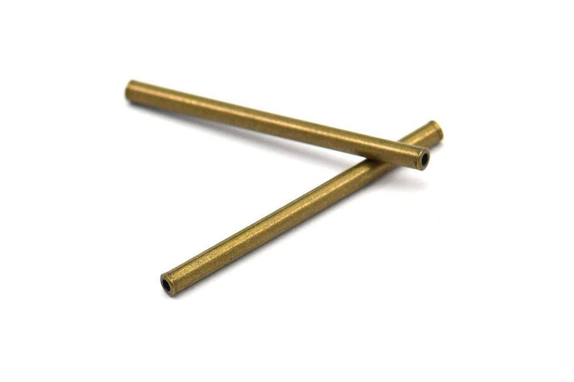 Antique Bronze Tubes 250 Antique Bronze Tone Copper Tube Etsy