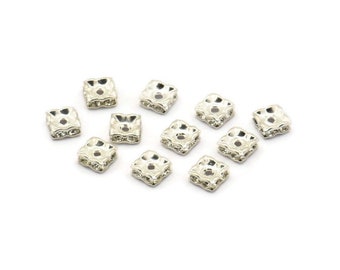 24 Crystal Square Swarovski Rondelle Perles 5 Mm Perles Spacer Y284