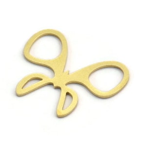 Brass Butterfly Charm, 12 Raw Brass Butterfly Shaped Charms, Earring Findings (25x20x0.80mm) A5443
