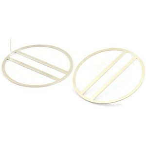 Silver Circle Earring, 2 925 Silver Circle Stud Earrings (43mm) P021