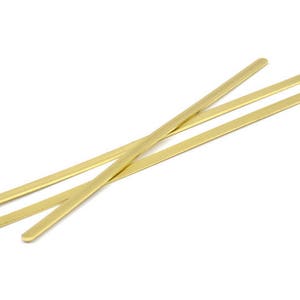 Brass Bracelet Blank, 12 Raw Brass Bracelet Stamping Blank Bangles (145x4x1mm) D0213