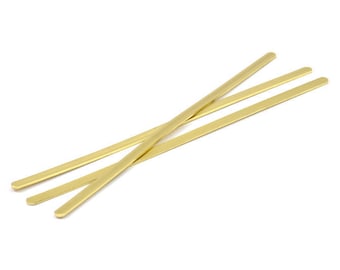 Braccialetto in ottone grezzo, 12 braccialetti in ottone grezzo stampati (145x4x1mm) D0213