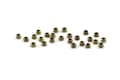 Brass Ball Beads, 250 Antique Brass Tiny Spacer Beads, Findings (2x1.5mm) D1657