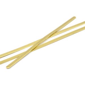 Brass Bracelet Blank, 6 Raw Brass Bracelet Stamping Blank Bangles (145x4x1mm) D0213