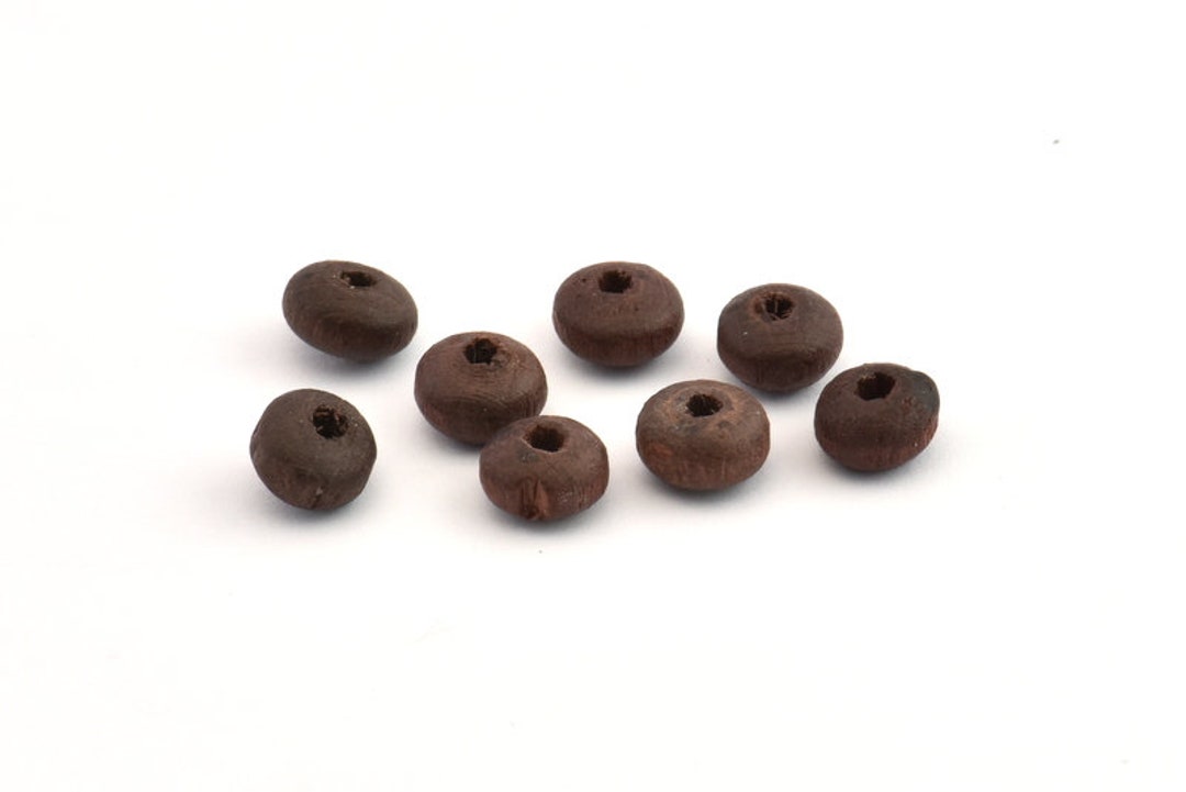 Vintage Wooden Bead, 250 Vintage Wooden Beads Made in Germany, Findings 8x5mm B47 Etsy UK