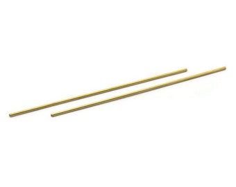 100 mm Messingrohre - 50 Rohmessingrohrperlen, Halskettenrohre, minimalistisches Zubehör, Armbandhandwerk (1,5 x 100 mm) BS 1791