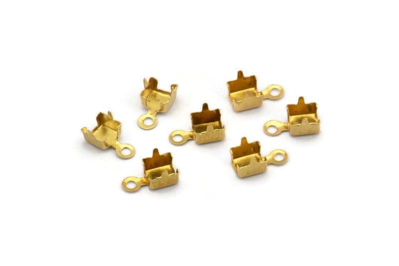 250 Crimp Ends for Rhinestone Chain, Pp31 (ss16) Rhinestone Chain