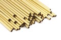 2.5mm Brass Tubes Customize Size - 24 Pcs Raw Brass Tube Beads - 30mm-40mm-50mm-60mm-70mm-80mm-90mm to 350mm