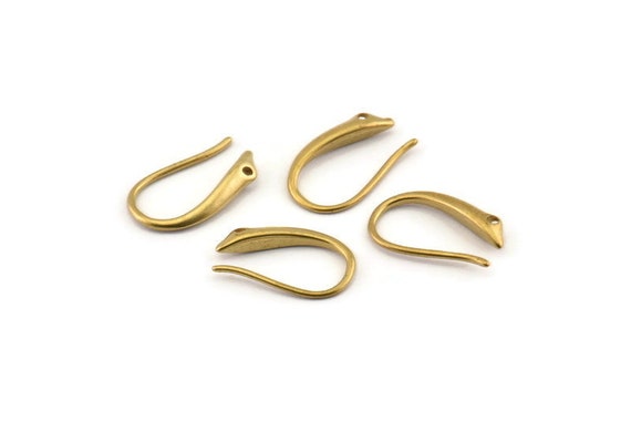 Buy 150 Pcs IRON EARRING HOOKS, Nickel Free, Golden Color, Size: About 18  Mm High, 0.8 Mm Thick Handmade Jewelry Beads Online in India - Etsy