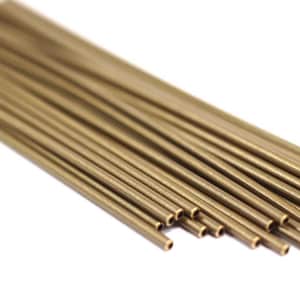 Bronze Tone Copper, 10 Antique Bronze Tone Copper Long Tubes (70x2mm) Sb-70 K198