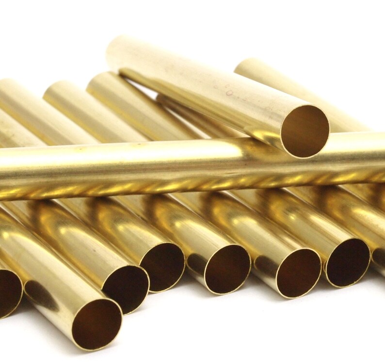 12 Raw Brass Tubes 8x75mm Bs 1549 Etsy