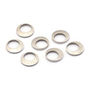 Silver Circle Connector, 10 Antique Silver Plated Brass Round Connectors (10x1.5mm) BS 2008