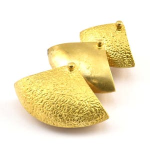 Brass Necklace Finding, 1 Raw Brass Free Moving Pendant, Earrings, Findings, Charms (41x32mm) U124