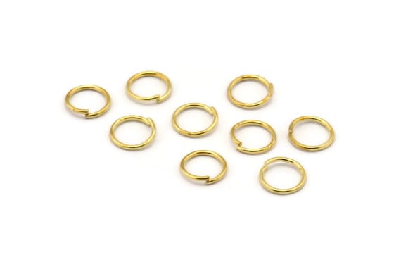 8mm Jump Ring - 100 Golden Brass Jump Rings (8x0.85mm) A0472 - Etsy