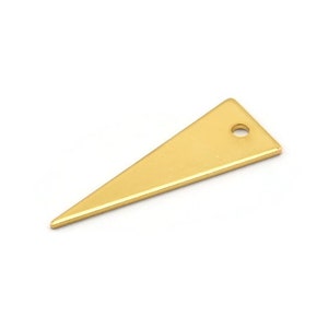 Halskette *+Dreieck+*, 6 vergoldete Anhänger (28x10x0.80 mm) A0793 Q0263
