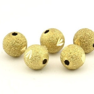 Brass Ball Bead, 24 Raw Brass Spacer Beads, Findings (8mm) D1239