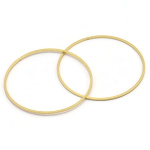 38 mm Kreis Verbinder - 24 Rohmessing Kreis Verbinder (38x0.80 mm) A4080