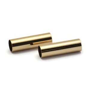 Large Tube Bead, 6 Gold Plated Tubes (6x20mm) Bs 1533 Q0069