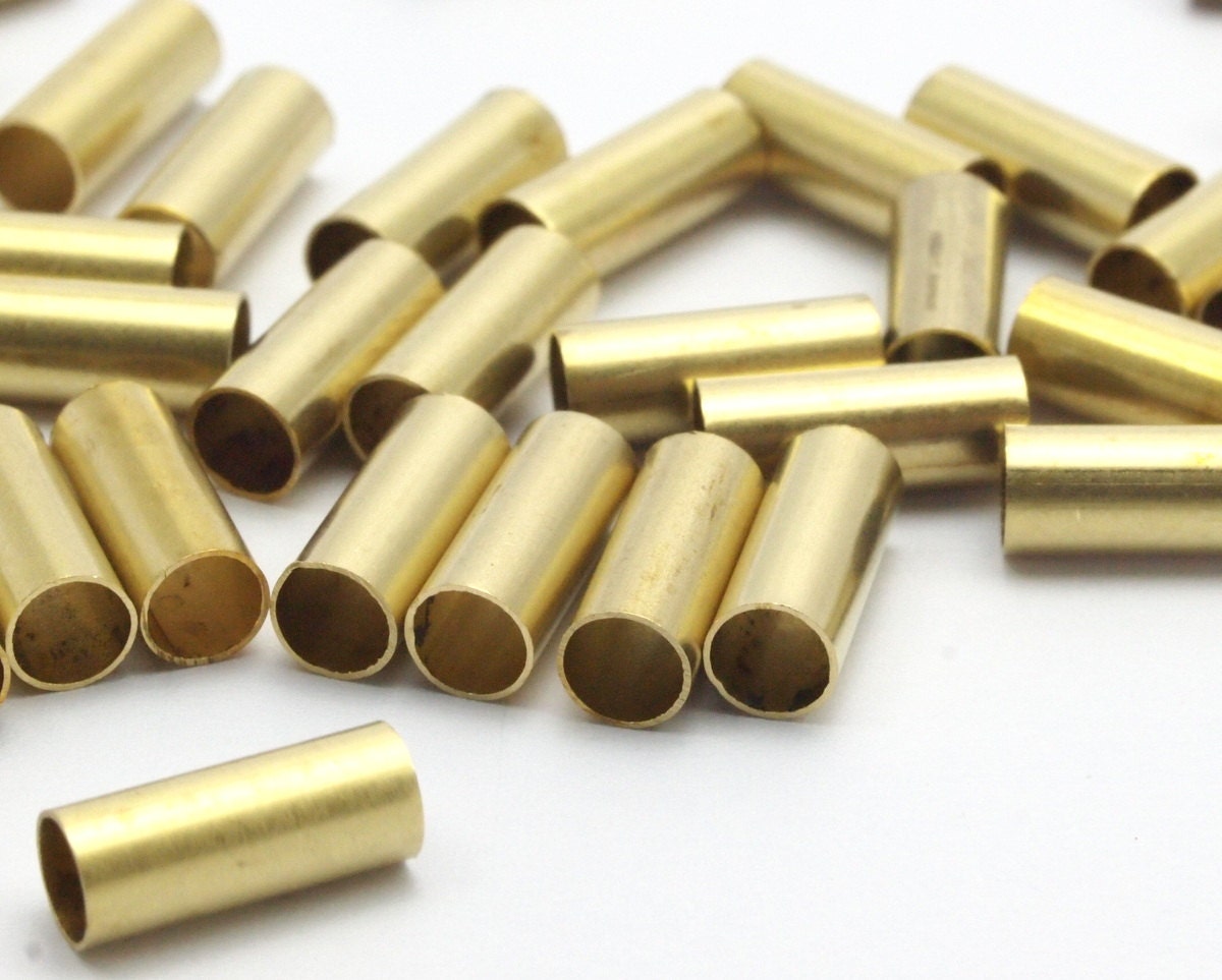 Raw Brass Tube 50 Raw Brass Tubes 4x10mm Bs 1451 Etsy