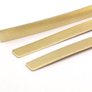 Rectangle Stamping Blank, Raw Brass Bracelet Stamping Blanks ( 8x125x1mm) N0431