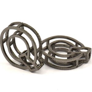 Letra Q preta, 2 letras Q banhadas a preto, iniciais, maiúsculas, pingente inicial de letra para colares personalizados
