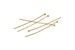 Raw Brass Pin, 100 Raw Brass Ball Pins (42mm) Bs 1150 