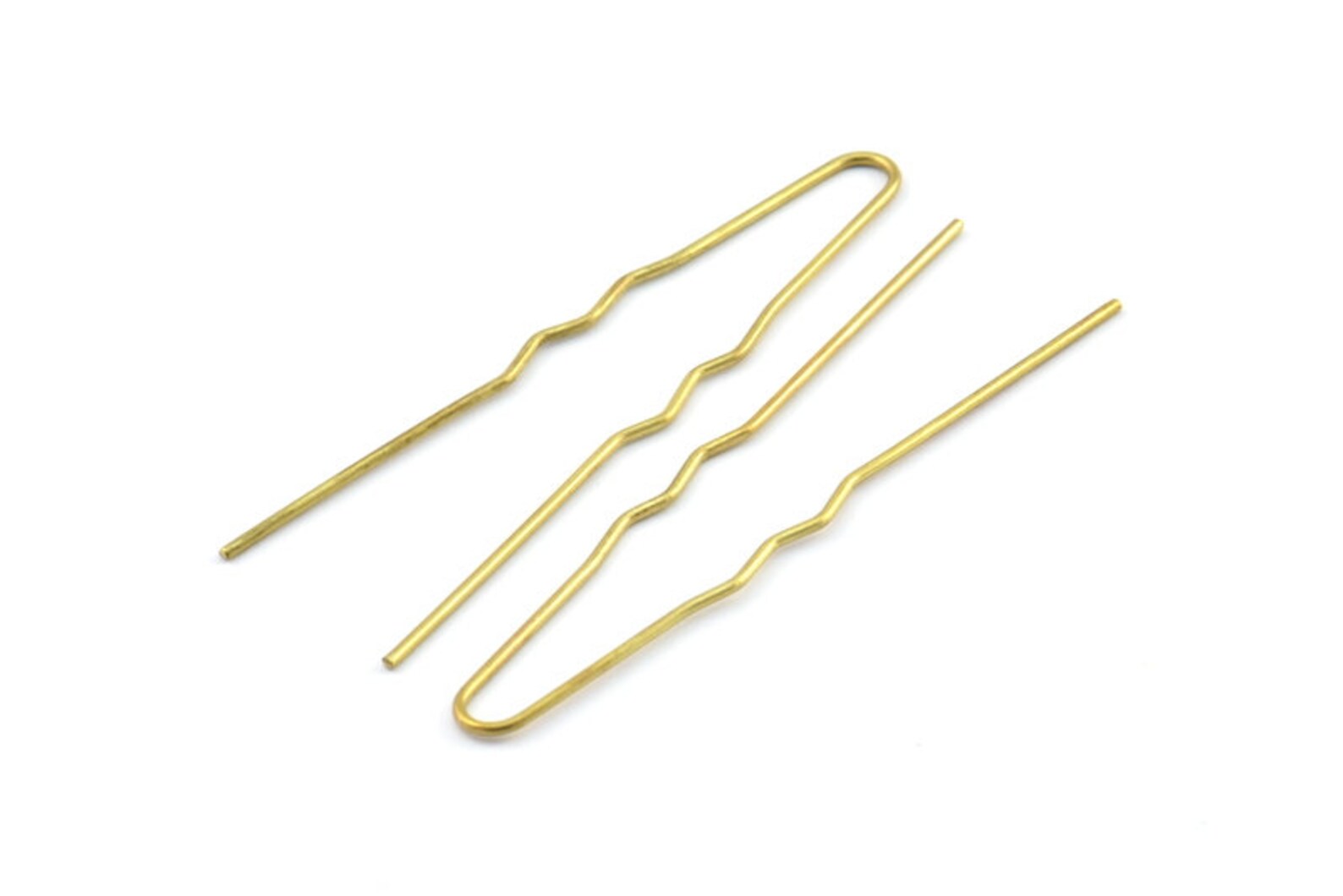 Brass Hair Pin 30 Raw Brass Hair Pins Findings 60mm A0145 Etsy