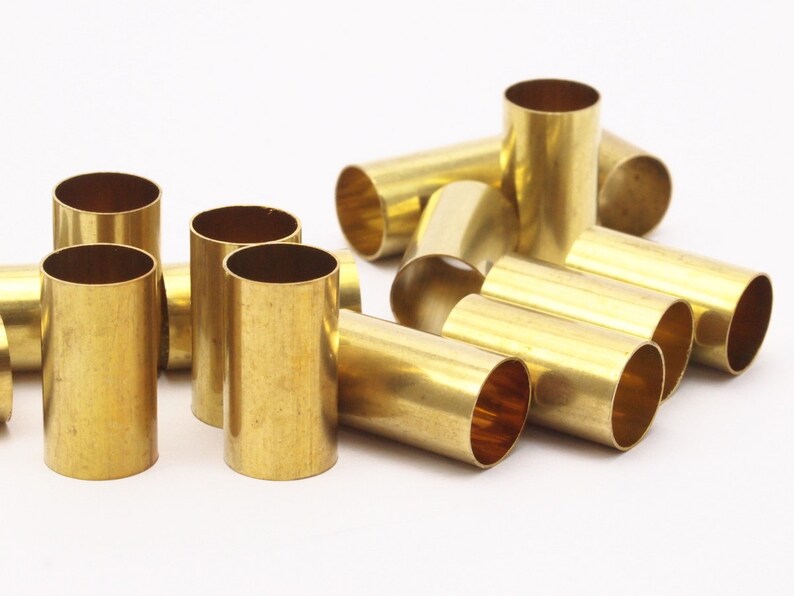 12 Raw Brass Tubes 10x18mm Bs 1555 Etsy