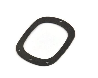 Black Round Charms, 8 Oxidized Black Brass Round Connectors With 4 Holes (36x27x0.50mm) D0668
