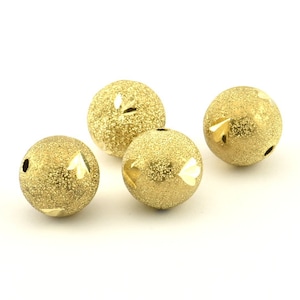 Brass Ball Bead, 24 Raw Brass Spacer Beads, Findings (12mm) D1253