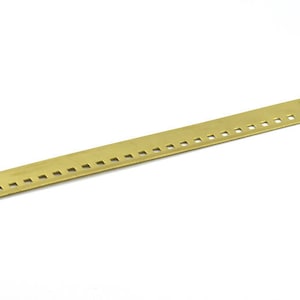 Brass Bracelet Blank - 2 Raw Brass Square Flat Bracelet Blanks Without Holes (145x15x0.80mm) V023