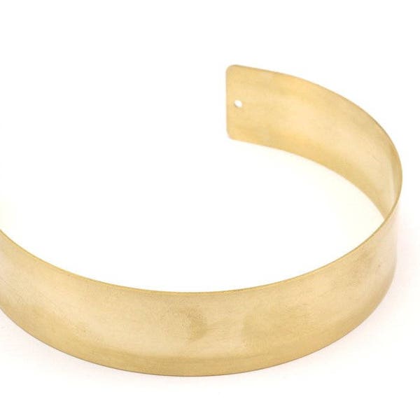 Brass Choker ,1 piece Neck Cuff with 2 Holes (25x270mm) B0109 BRC258