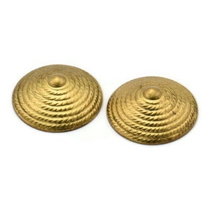 2 Vintage Brass Pendant 19Mm B-10