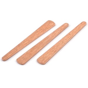 Copper Stick Blank, 12 Textured Raw Copper Stick Stamping Blanks, Brass Blanks (43x6x3x0.80mm) M1024