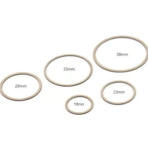 Stahlkreisverbinder, Edelstahlkreisverbinder, Ringe mit geschlossener Schleife, runde Hoopverbinder SMP1273