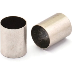 Antique Silver Tube Bead, 6 Antique Silver Plated Tubes, Beads (16x20mm) Bs 1489 H0336