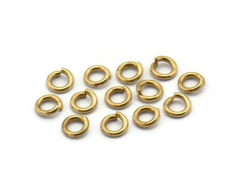 5mm Sprünge Ring - 500 Roh Messing Sprünge Ringe (5x1mm) A0323