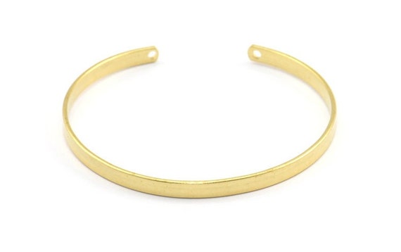 Brass Bracelet Blank 4 Raw Brass Cuff Bracelet Blank Bangle With