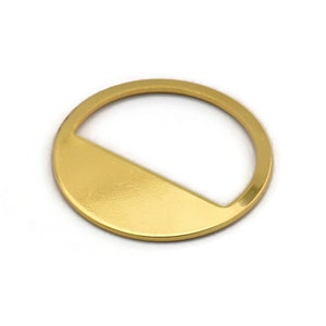 Gold Round Blank, 4 Gold Plated Brass Round Blanks, Stamping Blanks (25x0.80mm) M416