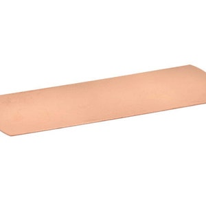 Copper Bracelet Blank, Raw Copper Flat Stamping Bracelet Blank (160x48x0.80mm) M02801