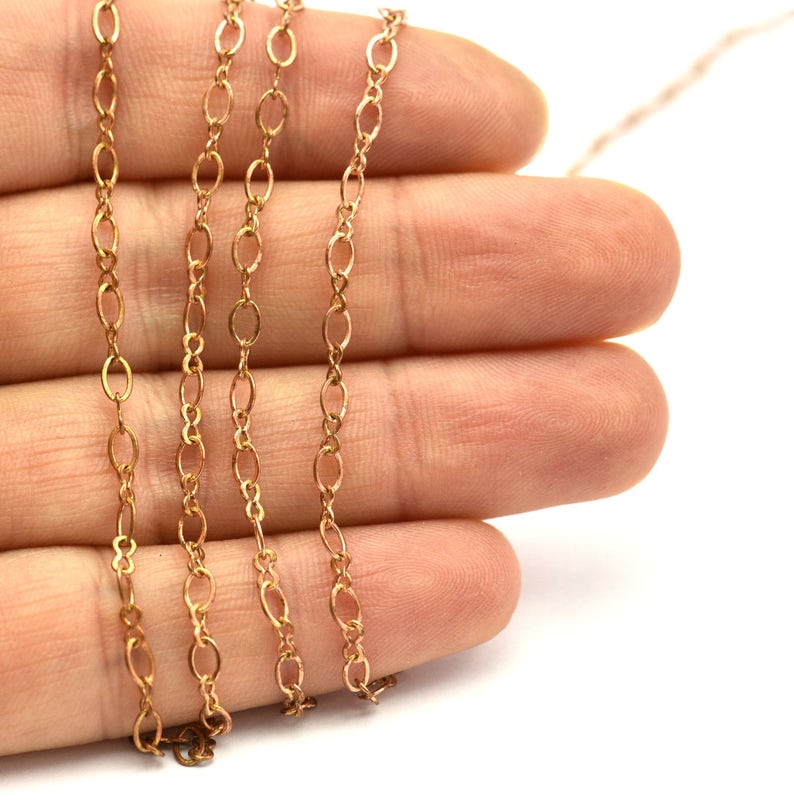 Red Brass Solder Chain 10M Raw Brass Soldered Chain 4x3mm Etsy