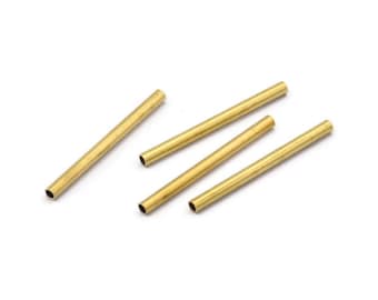 Tubi in ottone grezzo - 50 tubi in ottone grezzo (2 x 25 mm) Bs 1433