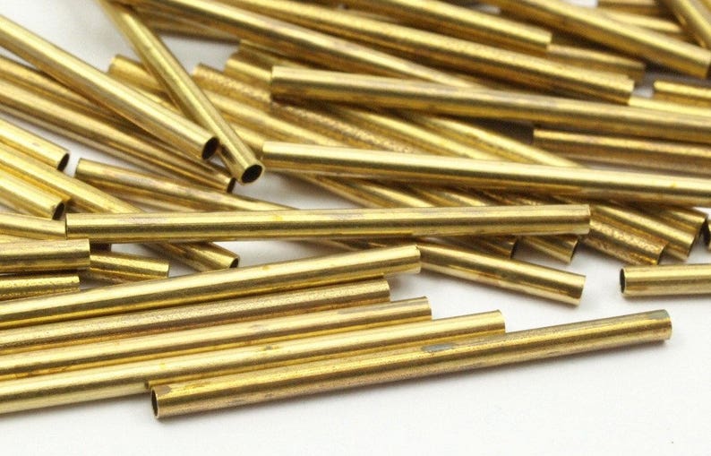 25mm Brass Tube 40 Raw Brass Tubes 25x1.5mm B0123 Etsy
